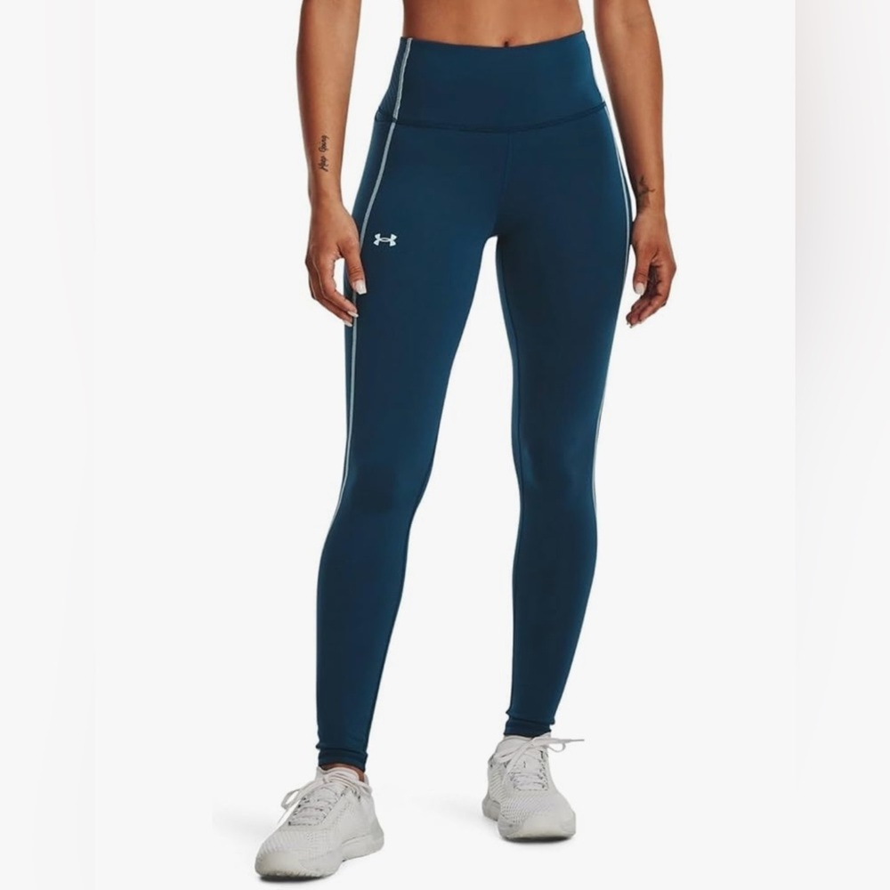 🆕 Under Armour Training Compression Leggings Color Petrol Blue/Fuse Teal SZ XL